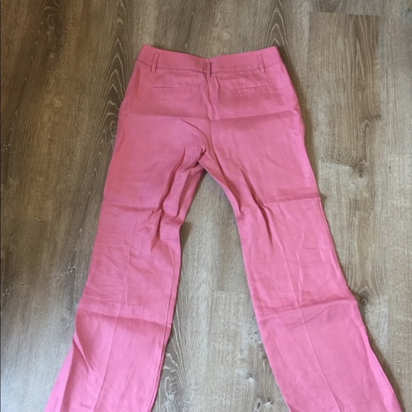 Pink Ann Taylor LOFT Linen dress pants - Picture 3 of 3